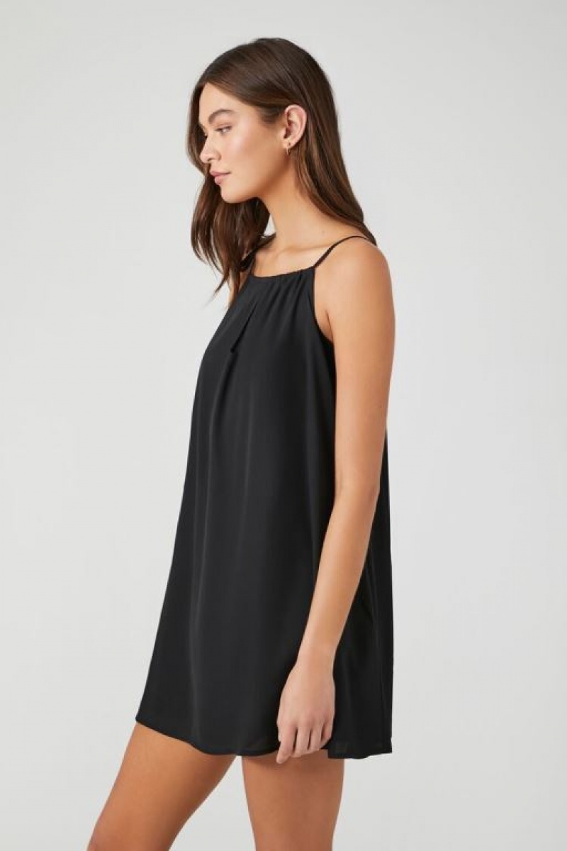 Vestido Forever 21 Chiffon Mini Shift Mujer Negras | vZS57uCCgIR