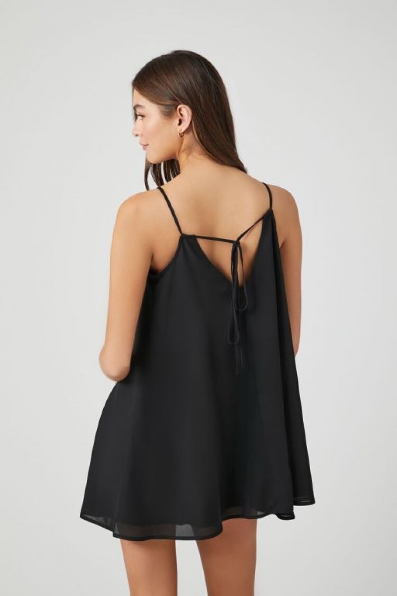 Vestido Forever 21 Chiffon Mini Shift Mujer Negras | vZS57uCCgIR