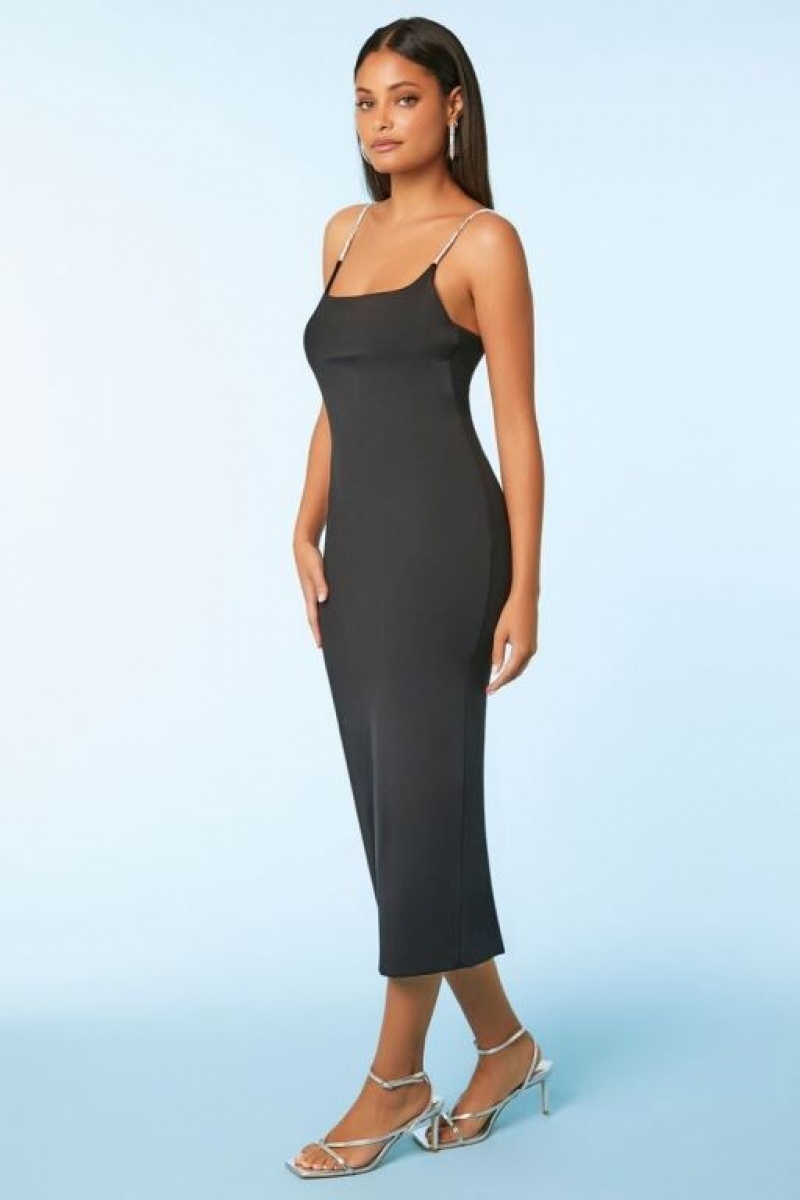 Vestido Forever 21 Contour Bodycon Cami Midi Mujer Negras | tQk96S6CkBw