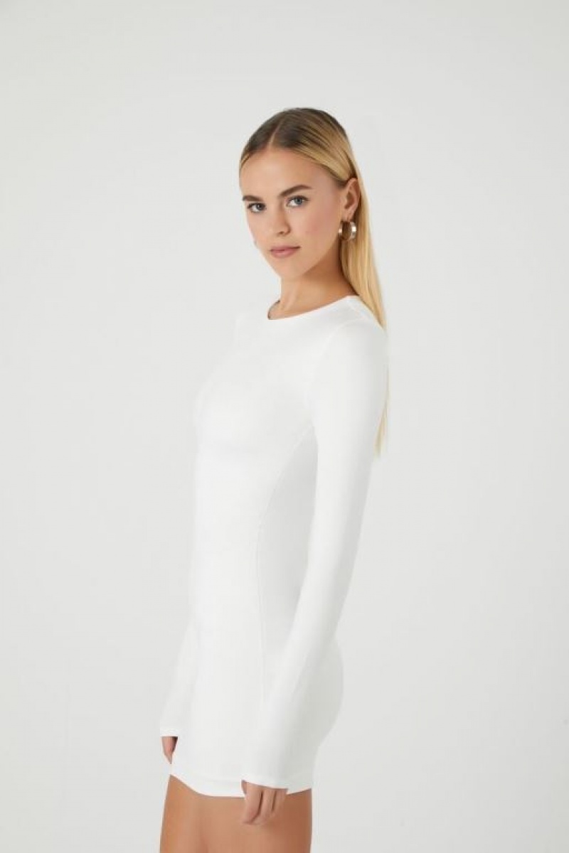 Vestido Forever 21 Contour Bodycon Mini Mujer Blancas | dBEWdc0n7iZ