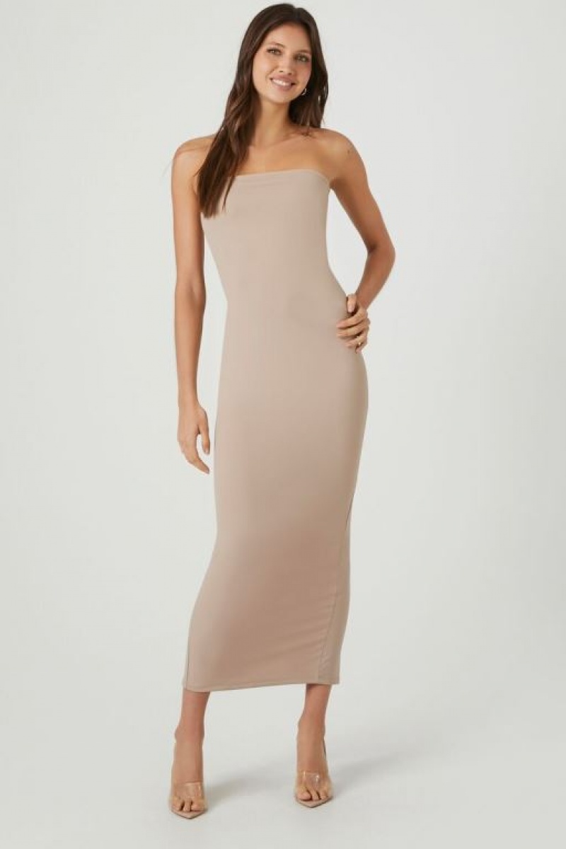 Vestido Forever 21 Contour Bodycon Tube Midi Mujer Goat | krFFq9JWVcA