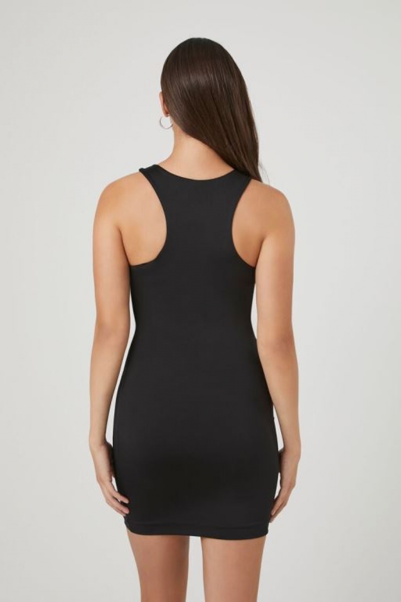 Vestido Forever 21 Contour Racerback Mini Mujer Negras | HKEyeM8Tavm