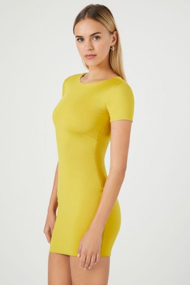 Vestido Forever 21 Contour Reversible Mini Mujer Pistachio/Olivine | zfE1eZ6UW91