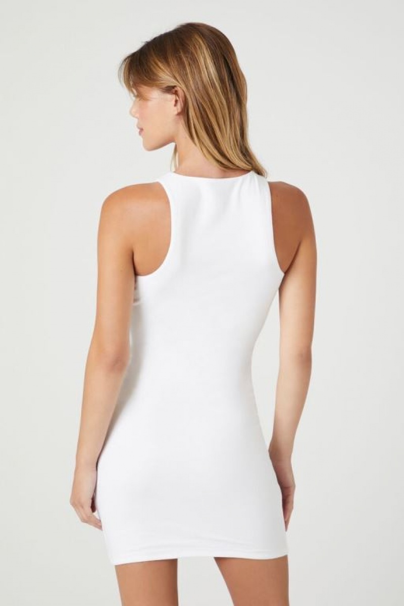 Vestido Forever 21 Cotton Blend Mini Tank Mujer Blancas | ovZY3YRRdYB