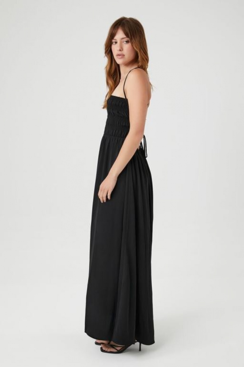 Vestido Forever 21 Crisscross Cami Maxi Mujer Negras | 4CzC9uWFVZj