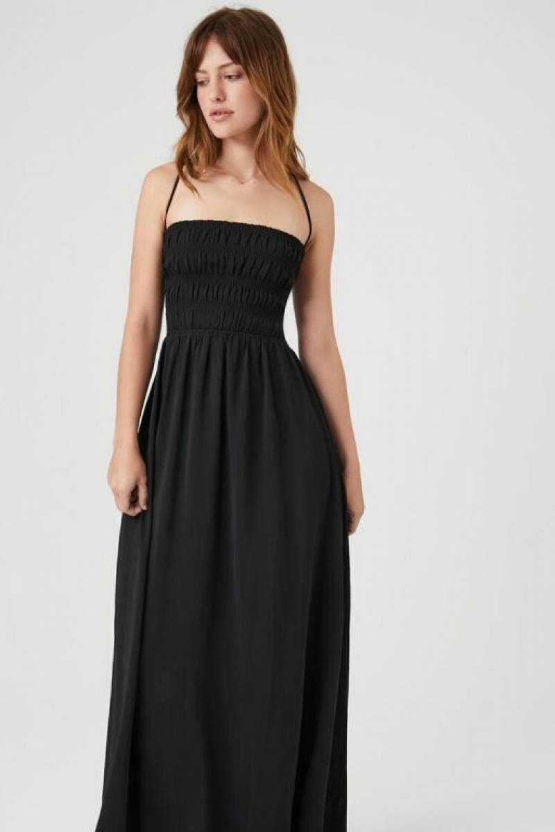 Vestido Forever 21 Crisscross Cami Maxi Mujer Negras | 4CzC9uWFVZj