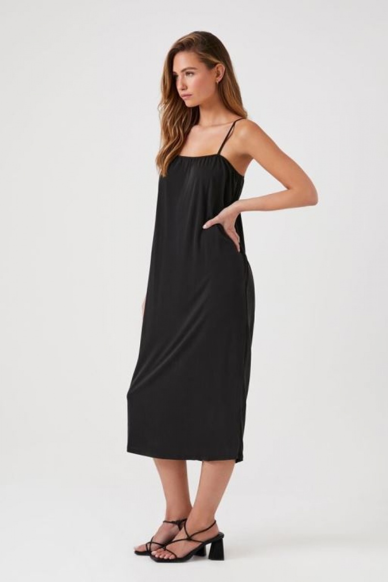 Vestido Forever 21 Cutout Midi Cami Mujer Negras | rpb8zXYOdUL