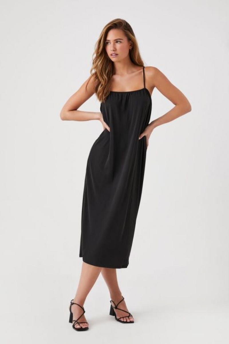 Vestido Forever 21 Cutout Midi Cami Mujer Negras | rpb8zXYOdUL