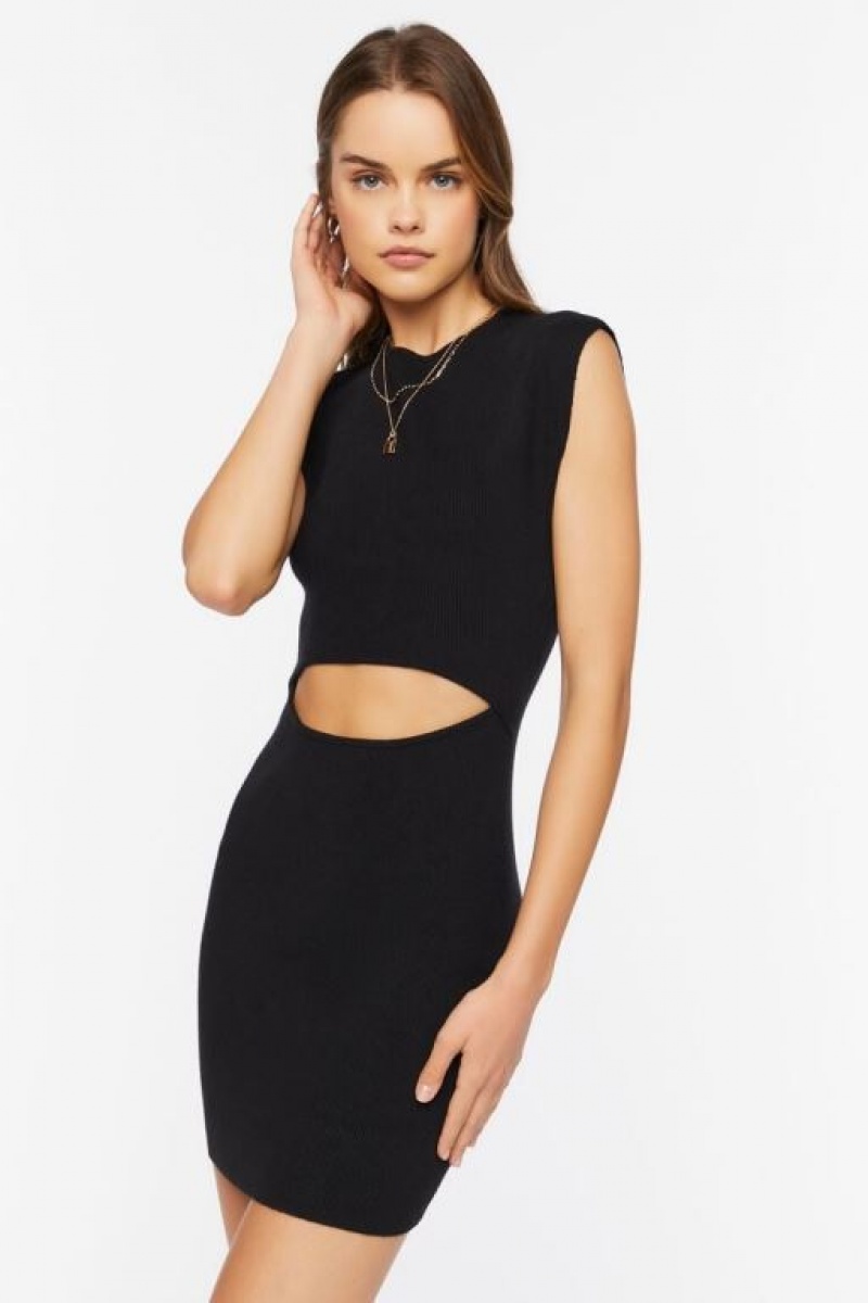 Vestido Forever 21 Cutout Mini Mujer Negras | PDK1gjXWXru