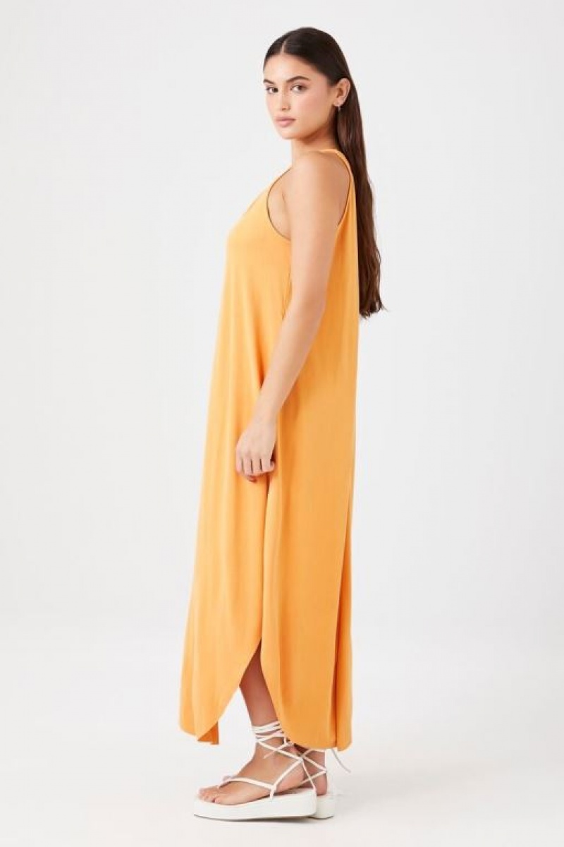 Vestido Forever 21 Dolphin Hem Maxi Mujer Marrones | SUzafhH2wkp