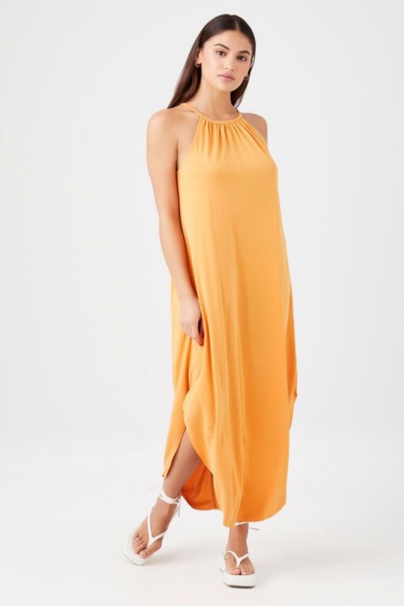 Vestido Forever 21 Dolphin Hem Maxi Mujer Marrones | SUzafhH2wkp