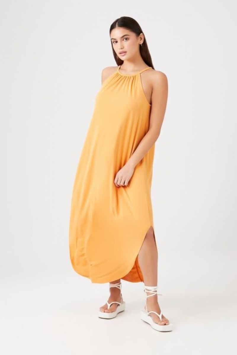 Vestido Forever 21 Dolphin Hem Maxi Mujer Marrones | SUzafhH2wkp