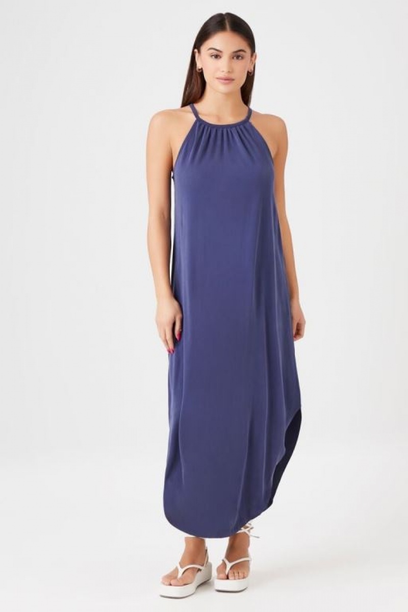 Vestido Forever 21 Dolphin Hem Maxi Mujer Azul Marino | HJD90nsFVxz