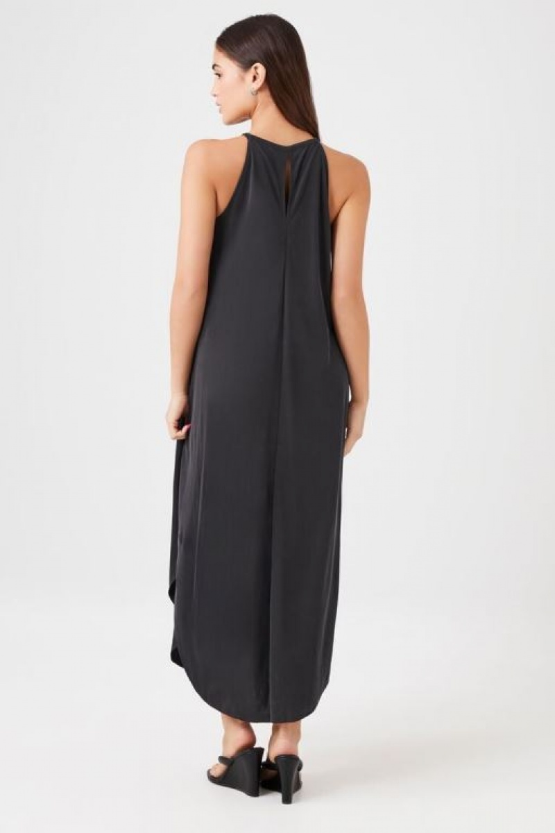 Vestido Forever 21 Dolphin Hem Maxi Mujer Negras | UhBZx1FbdCm