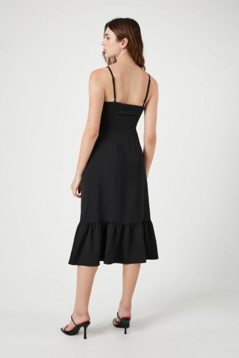 Vestido Forever 21 Flounce Midi Cami Mujer Negras | fJnHtpwVNXO