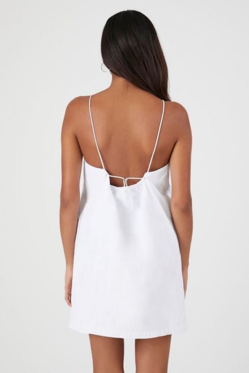 Vestido Forever 21 Halter Shift Midi Mujer Blancas | dH9fUW9CtYE