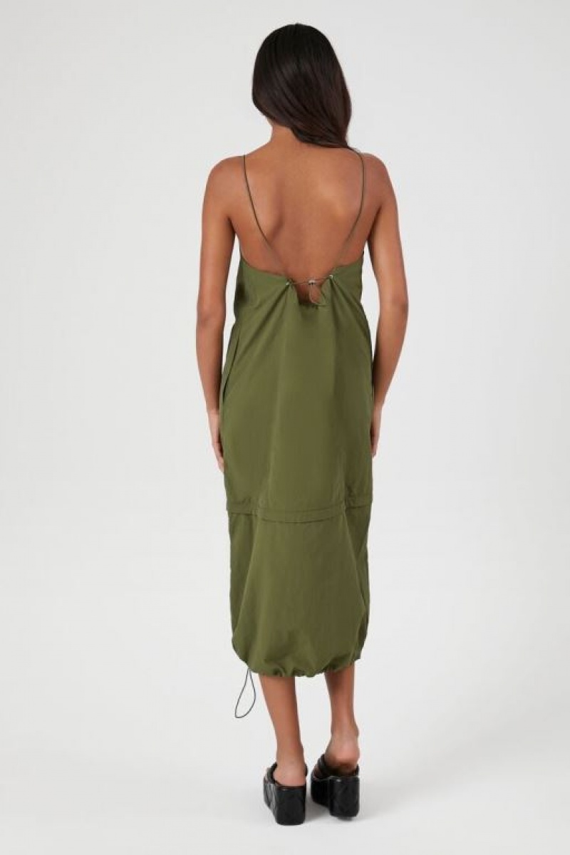 Vestido Forever 21 Halter Shift Midi Mujer Gris Verde | zlZsvCjRrj8