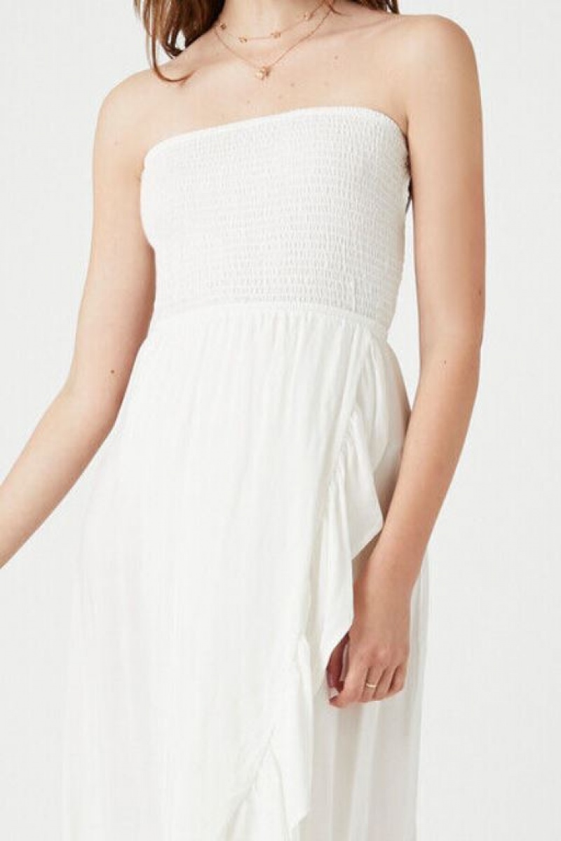 Vestido Forever 21 High Low Caged Mujer Blancas | hBqcCVfN0XX