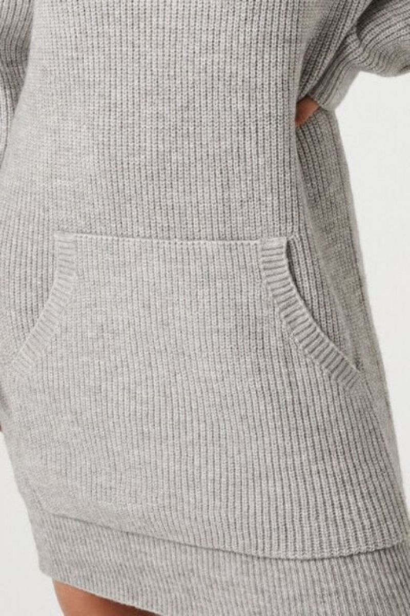 Vestido Forever 21 Hooded Mini Mujer Gris | 02T5qhuOdja