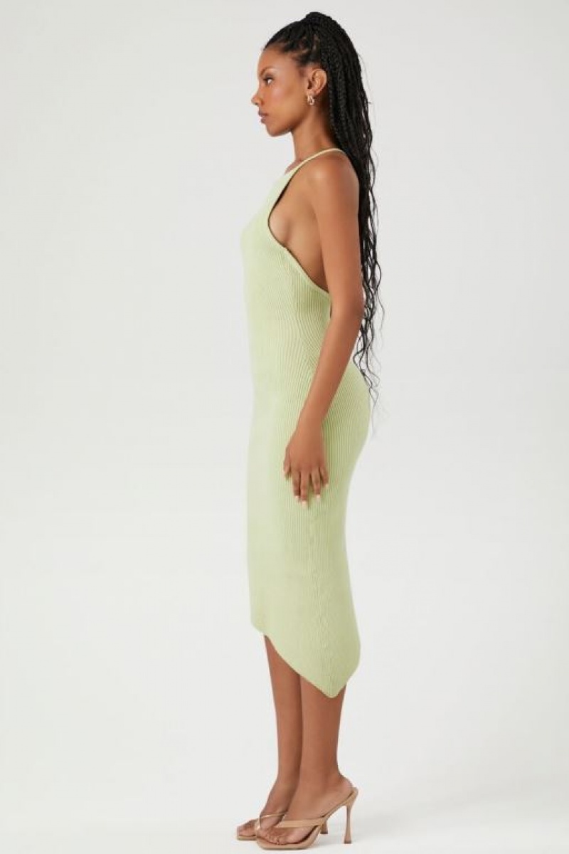 Vestido Forever 21 Knit Bodycon Halter Midi Mujer Pistachio | kozycqcy4Fo