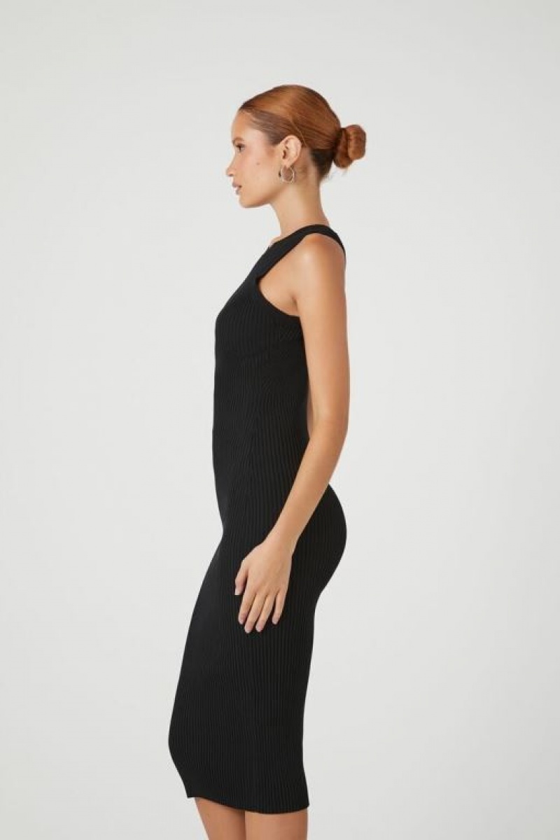 Vestido Forever 21 Knit Bodycon Midi Mujer Negras | HGdvGQ81cAe