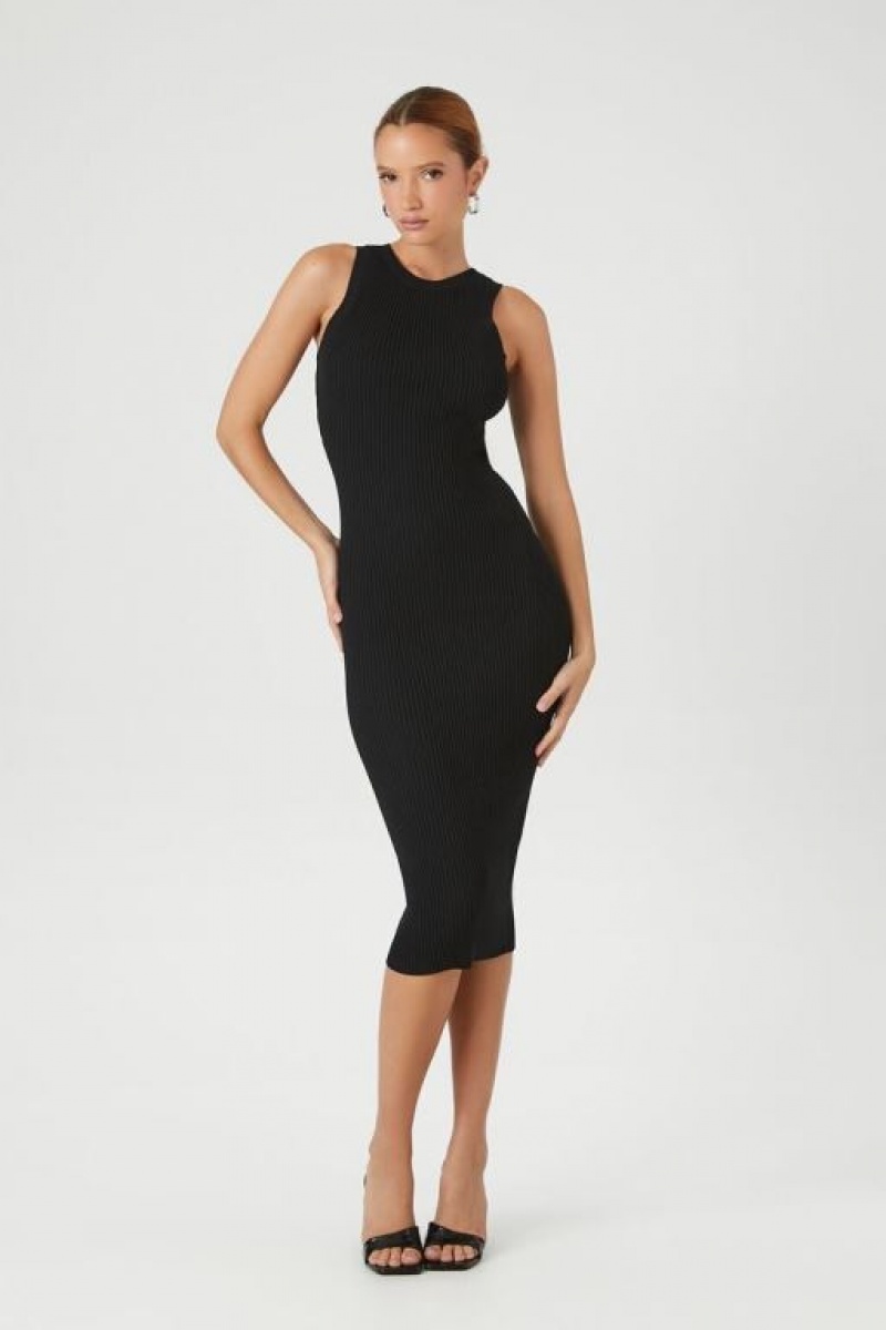 Vestido Forever 21 Knit Bodycon Midi Mujer Negras | HGdvGQ81cAe