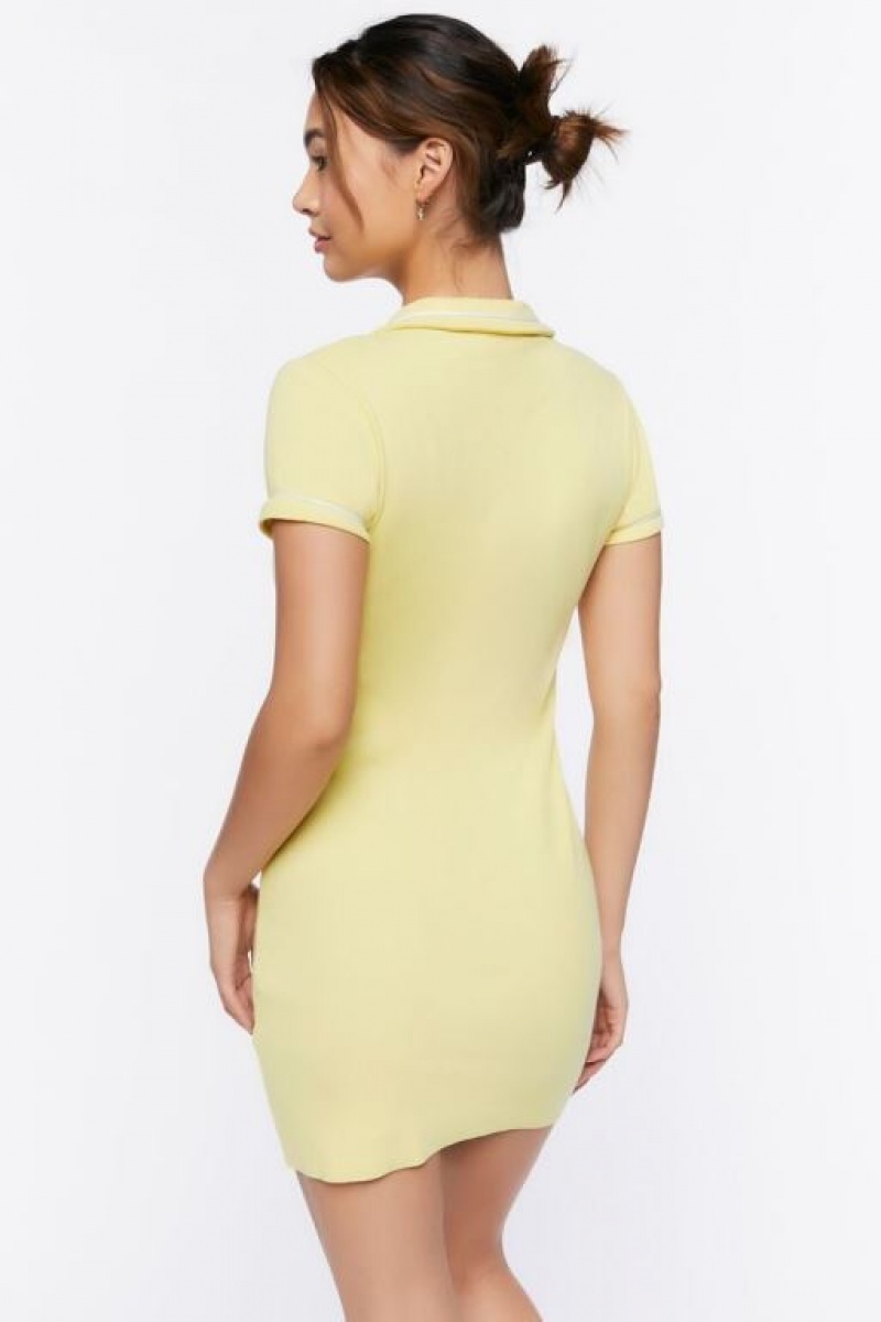 Vestido Forever 21 Malibu California Estampadas Mini Mujer Amarillo Multicolor | ISG0dRoOr1K