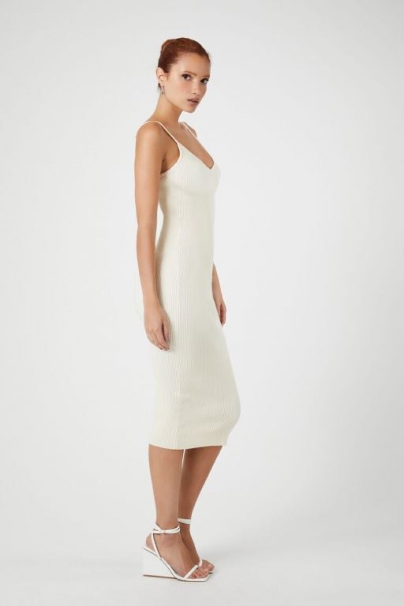 Vestido Forever 21 Midi Cami Mujer Blancas | rrwq1DfLG3K