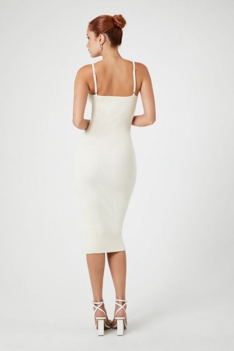 Vestido Forever 21 Midi Cami Mujer Blancas | rrwq1DfLG3K