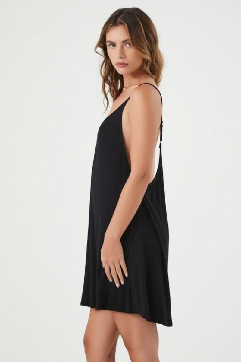 Vestido Forever 21 Mini Cami Swing Mujer Negras | QtH8JJoFzwD