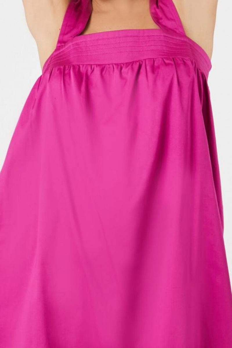 Vestido Forever 21 Mini Cotton Blend Shift Mujer Fucsia Moradas | JJKr5nOiUJE