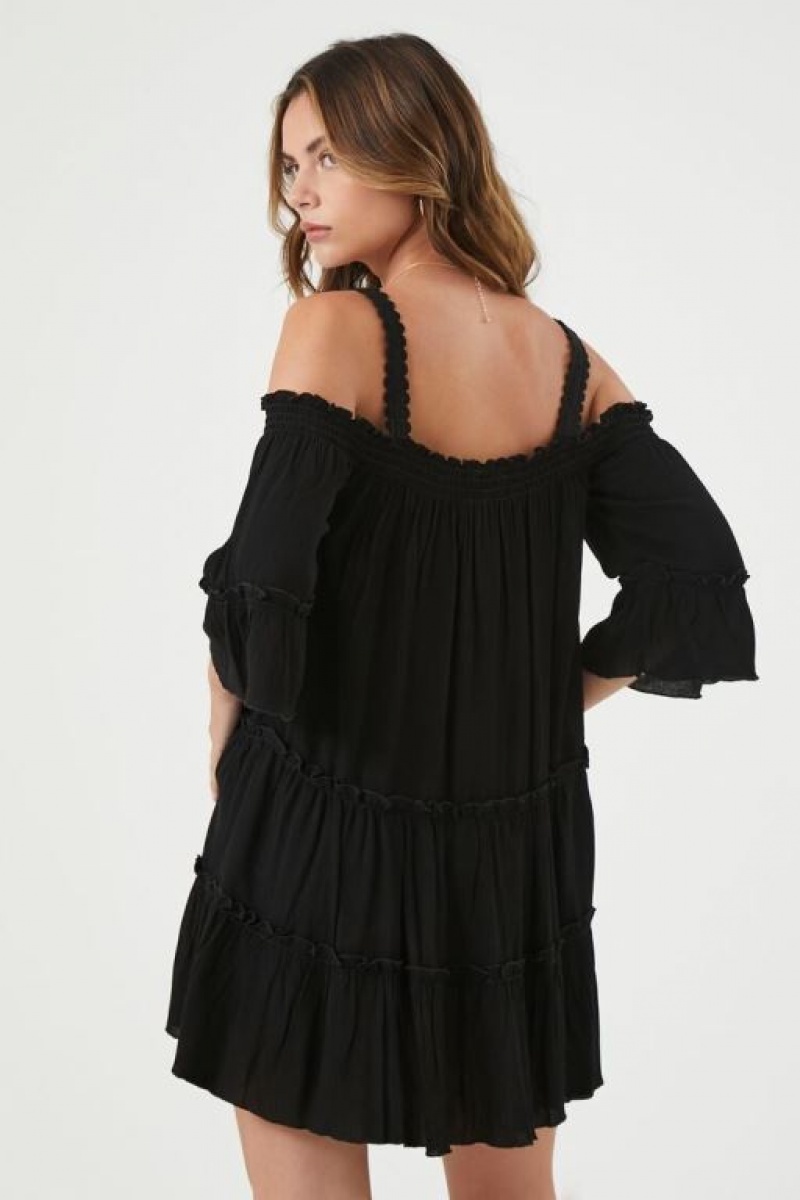 Vestido Forever 21 Off The Shoulder Mini Mujer Negras | c3uNIhwx61E