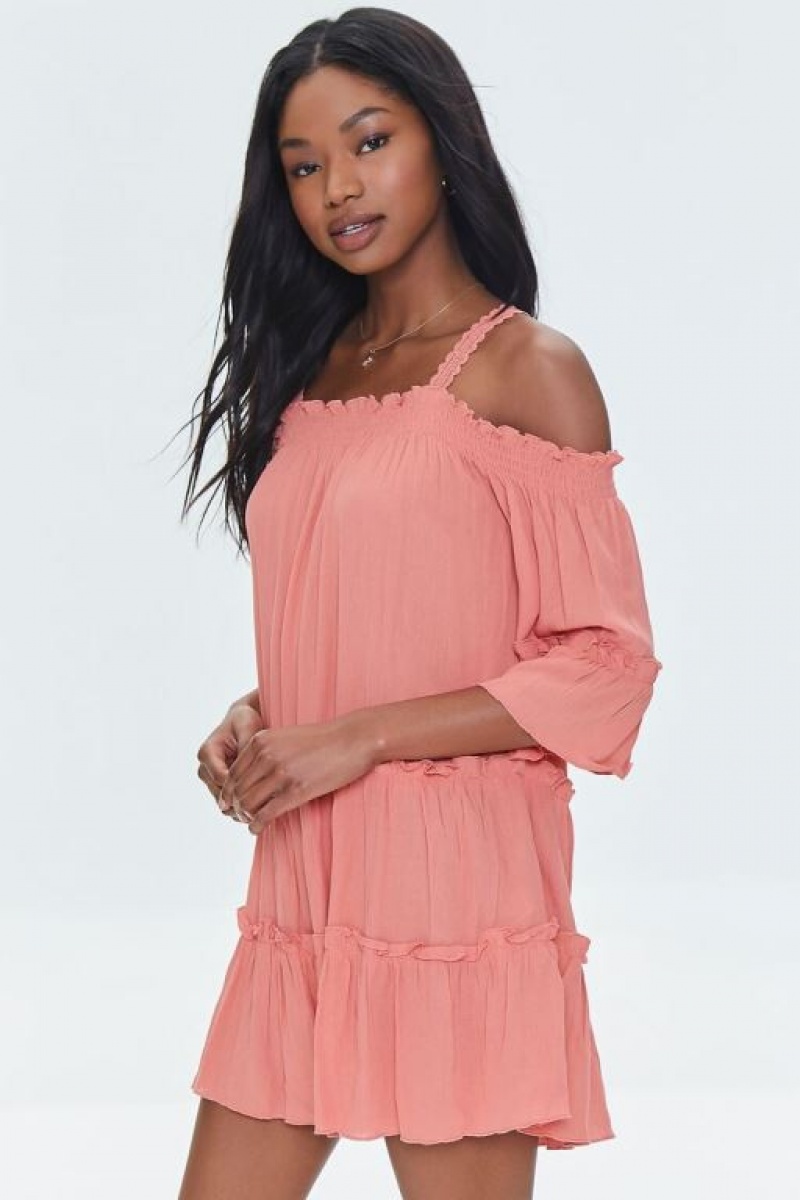 Vestido Forever 21 Off The Shoulder Mini Mujer Tigerlily | TQFv24JPILS