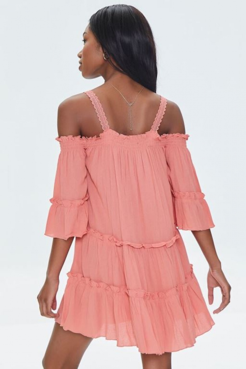 Vestido Forever 21 Off The Shoulder Mini Mujer Tigerlily | TQFv24JPILS