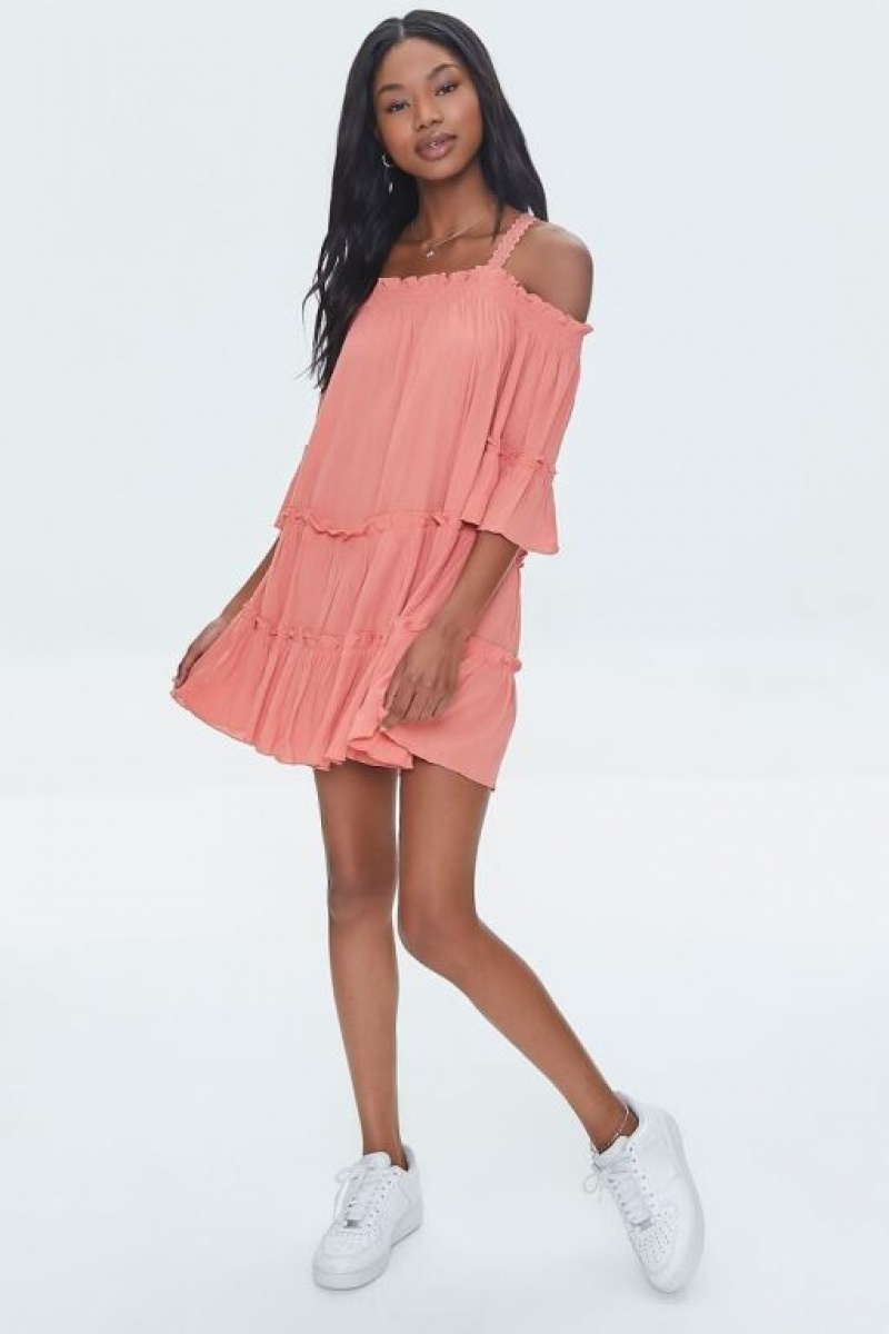 Vestido Forever 21 Off The Shoulder Mini Mujer Tigerlily | TQFv24JPILS