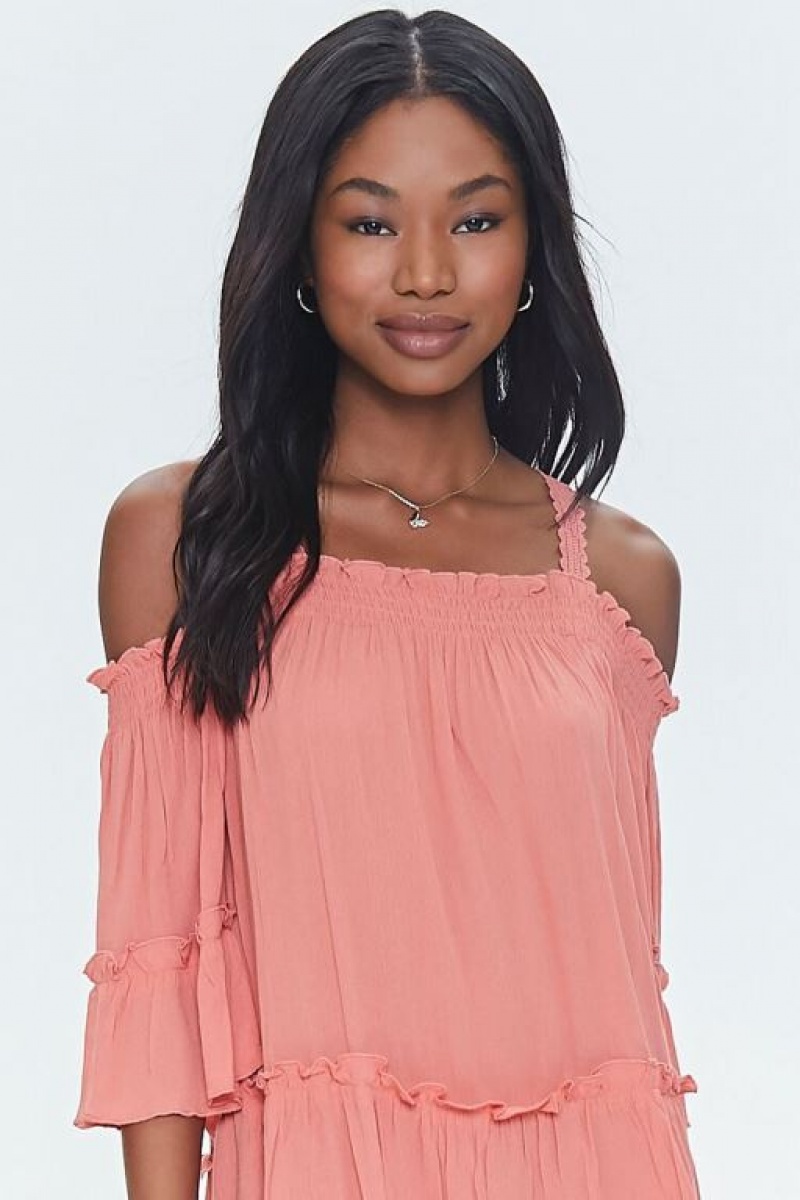 Vestido Forever 21 Off The Shoulder Mini Mujer Tigerlily | TQFv24JPILS