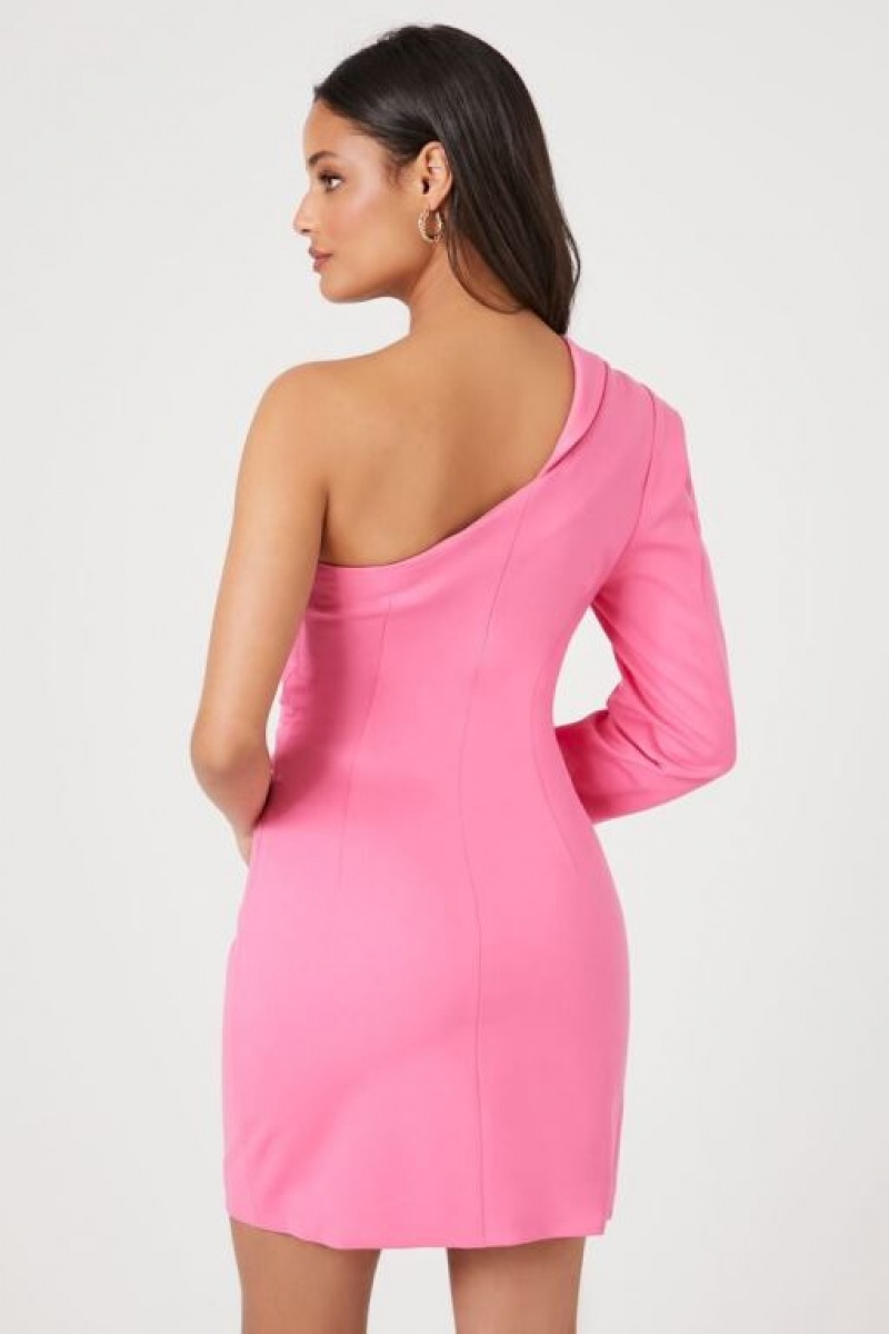 Vestido Forever 21 One Shoulder Mini Mujer Rosas | jhDu5mjbJs6