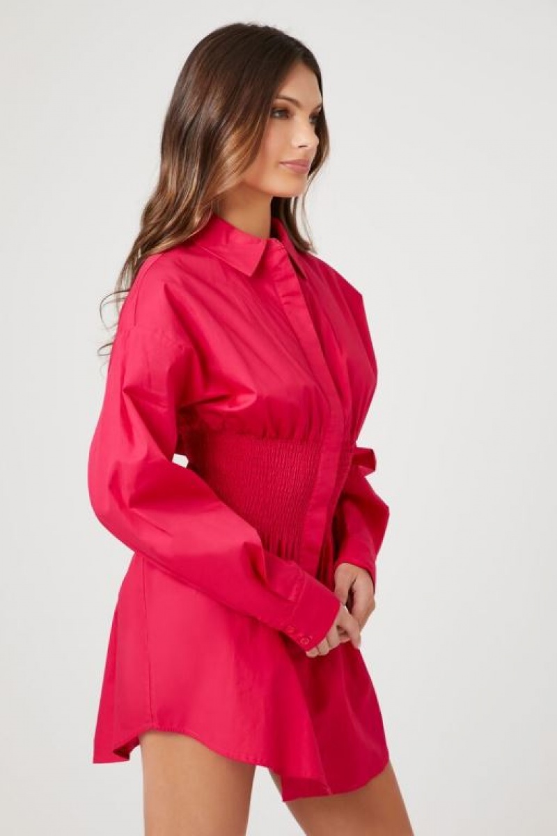 Vestido Forever 21 Poplin Mini Mujer Watermelon | AyjIzQLM535