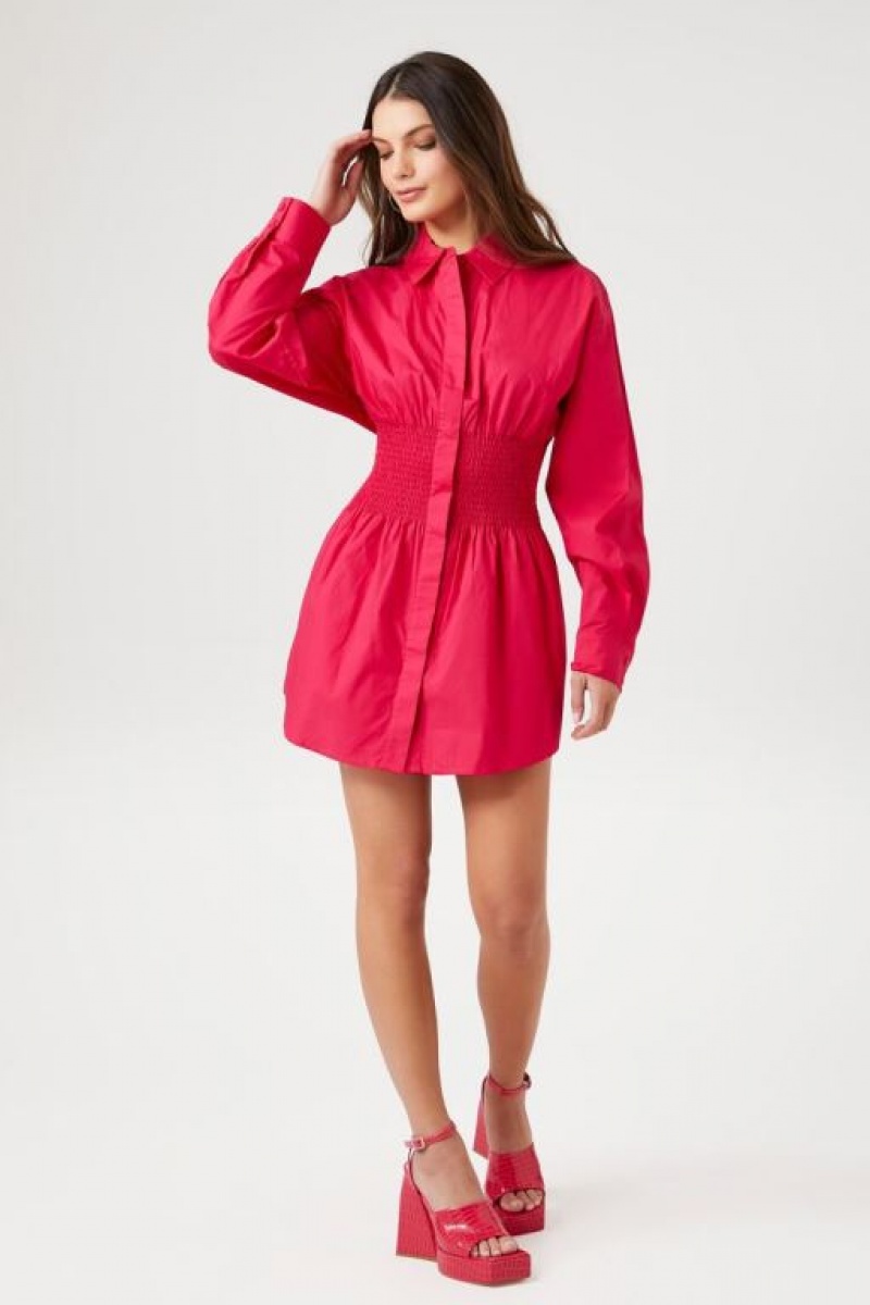 Vestido Forever 21 Poplin Mini Mujer Watermelon | AyjIzQLM535