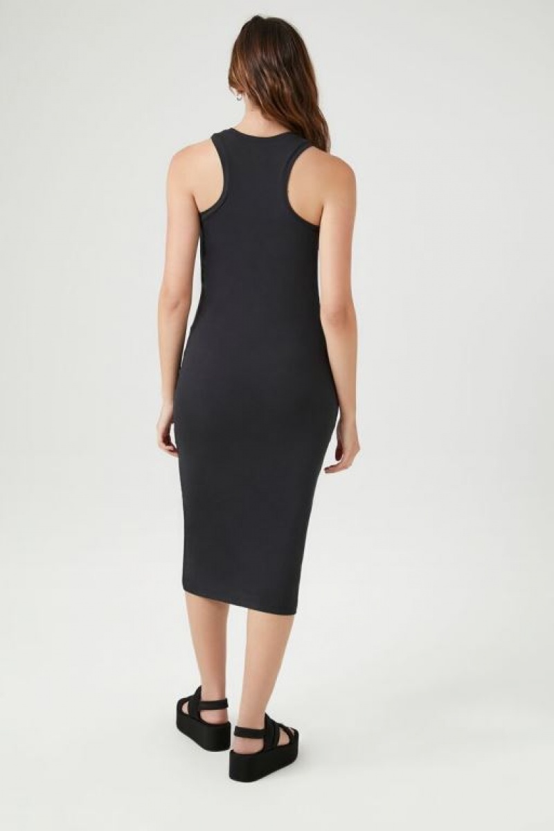 Vestido Forever 21 Racerback Bodycon Midi Mujer Negras | jScNXtKSxZJ