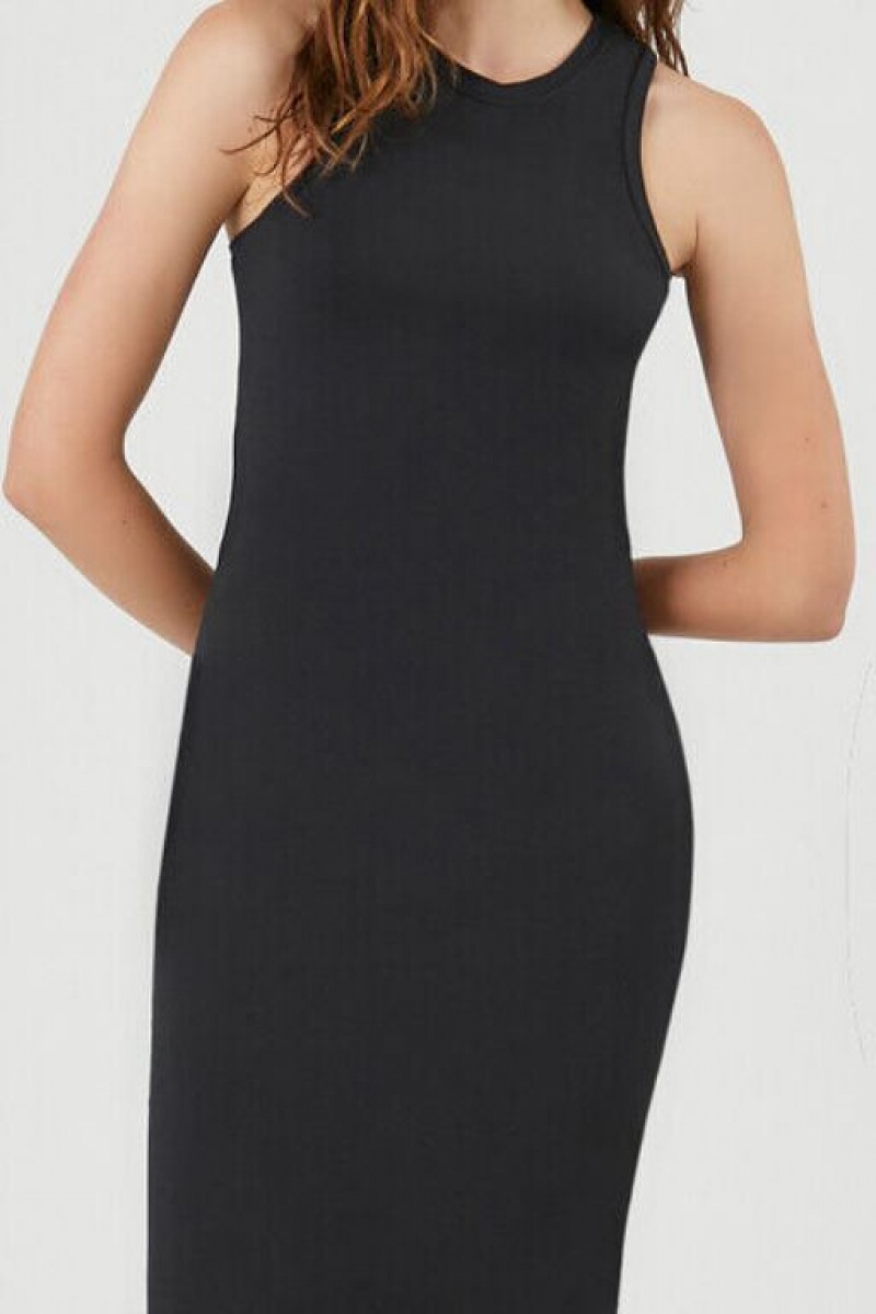 Vestido Forever 21 Racerback Bodycon Midi Mujer Negras | jScNXtKSxZJ