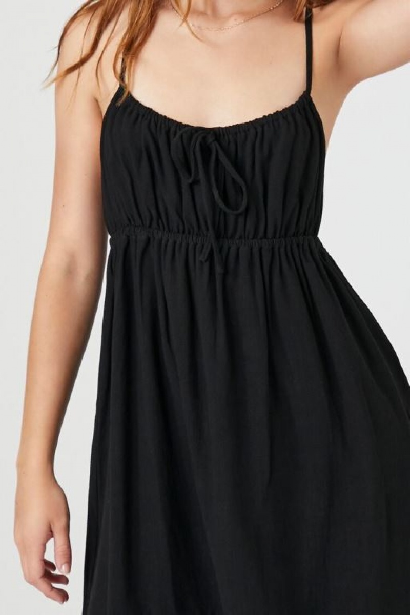 Vestido Forever 21 Ruffle Cami Mini Mujer Negras | xzME8WMOqaQ