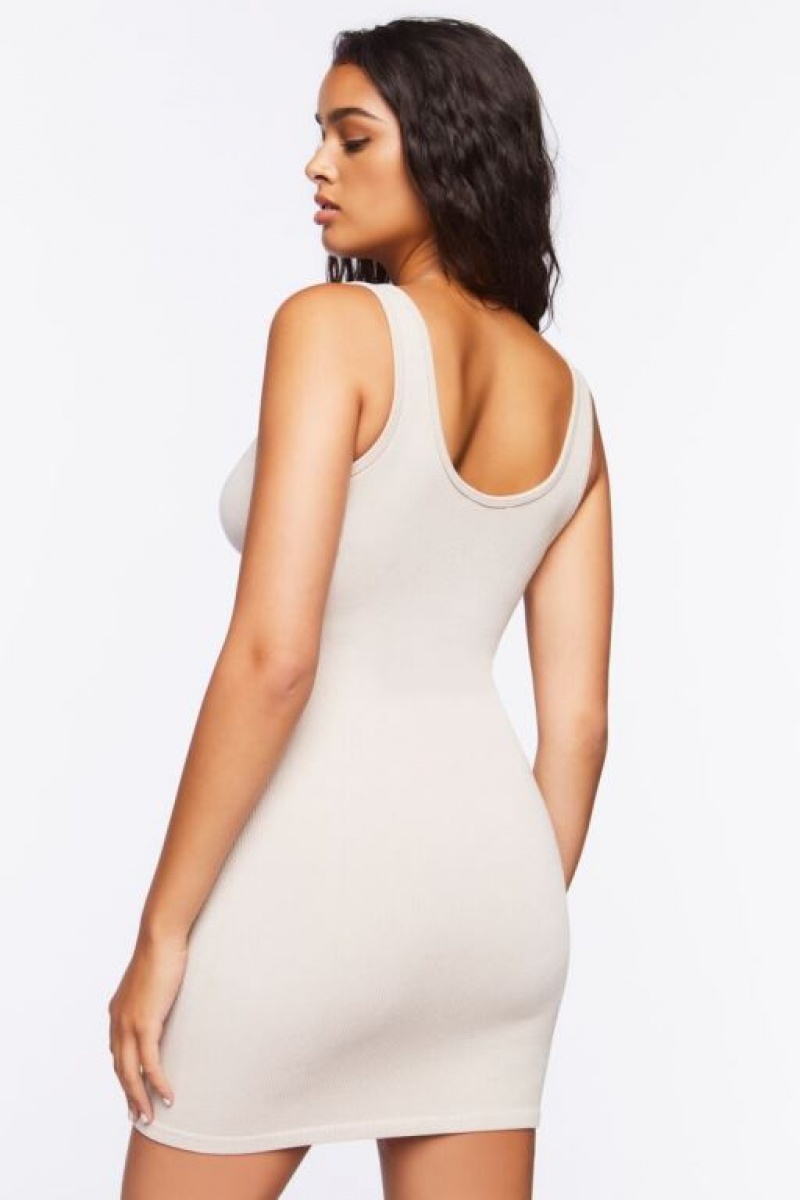 Vestido Forever 21 Seamless Bodycon Tank Mujer Gris | eaQmVqGipMZ