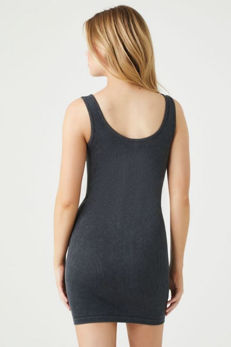 Vestido Forever 21 Seamless Mini Tank Mujer Negras | RpBoJ4Dfk94