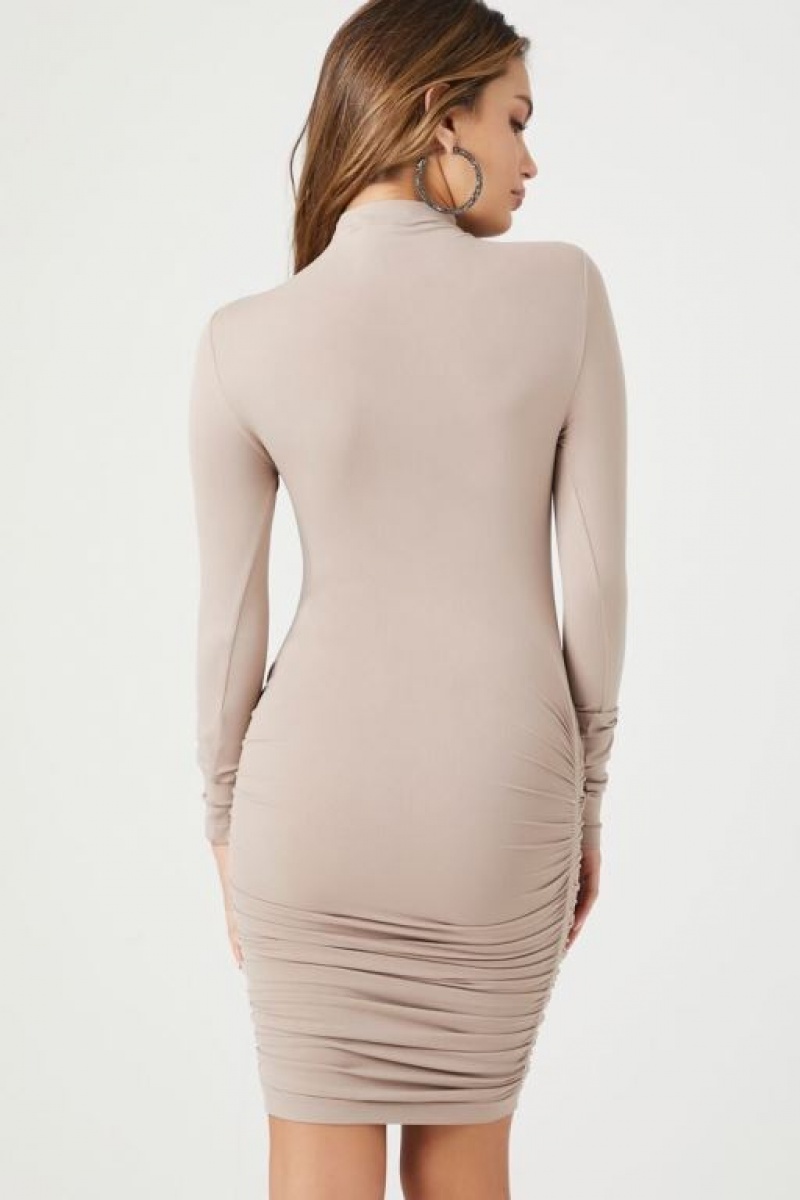 Vestido Forever 21 Seamless Turtleneck Bodycon Mujer Goat | pkvNFPy0TTQ