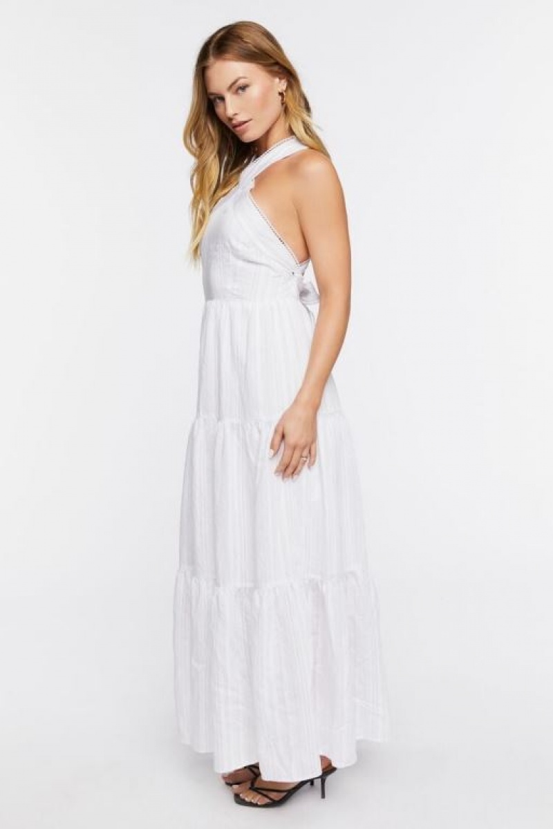 Vestido Forever 21 Tiered Maxi Mujer Blancas Multicolor | pAN2jERtK9k