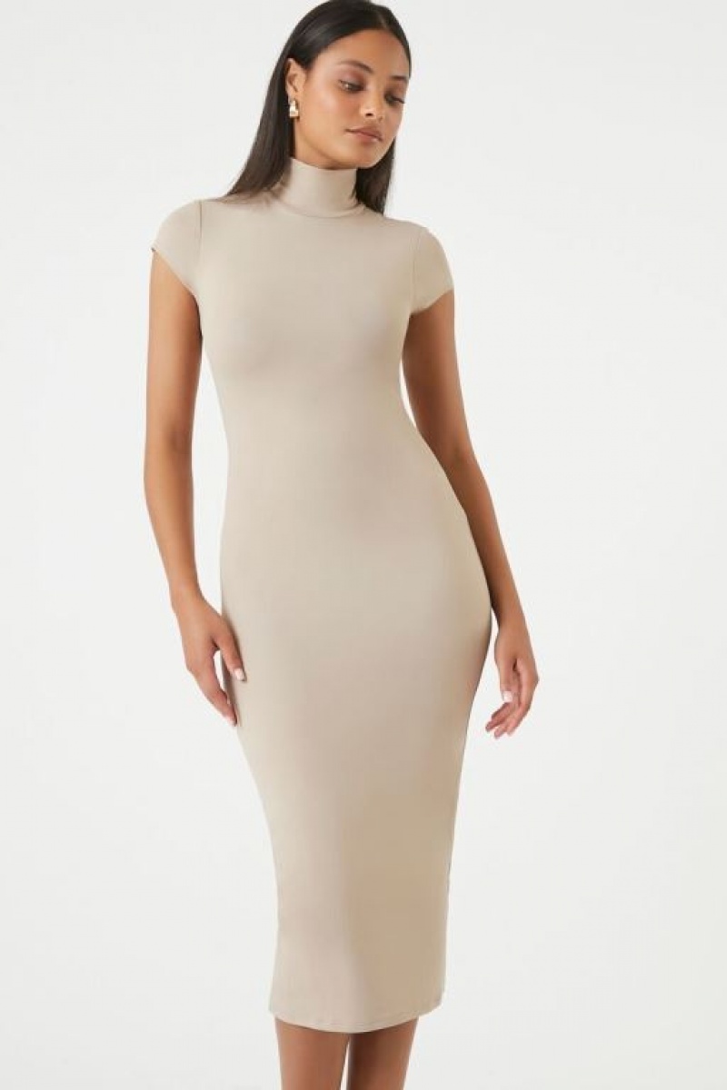 Vestido Forever 21 Turtleneck Bodycon Contour Midi Mujer Goat | JuQDWEMKkg4