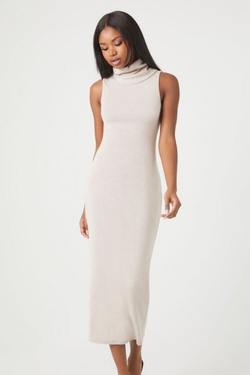 Vestido Forever 21 Turtleneck Bodycon Midi Mujer Goat | Hl7ku8Wb0v4