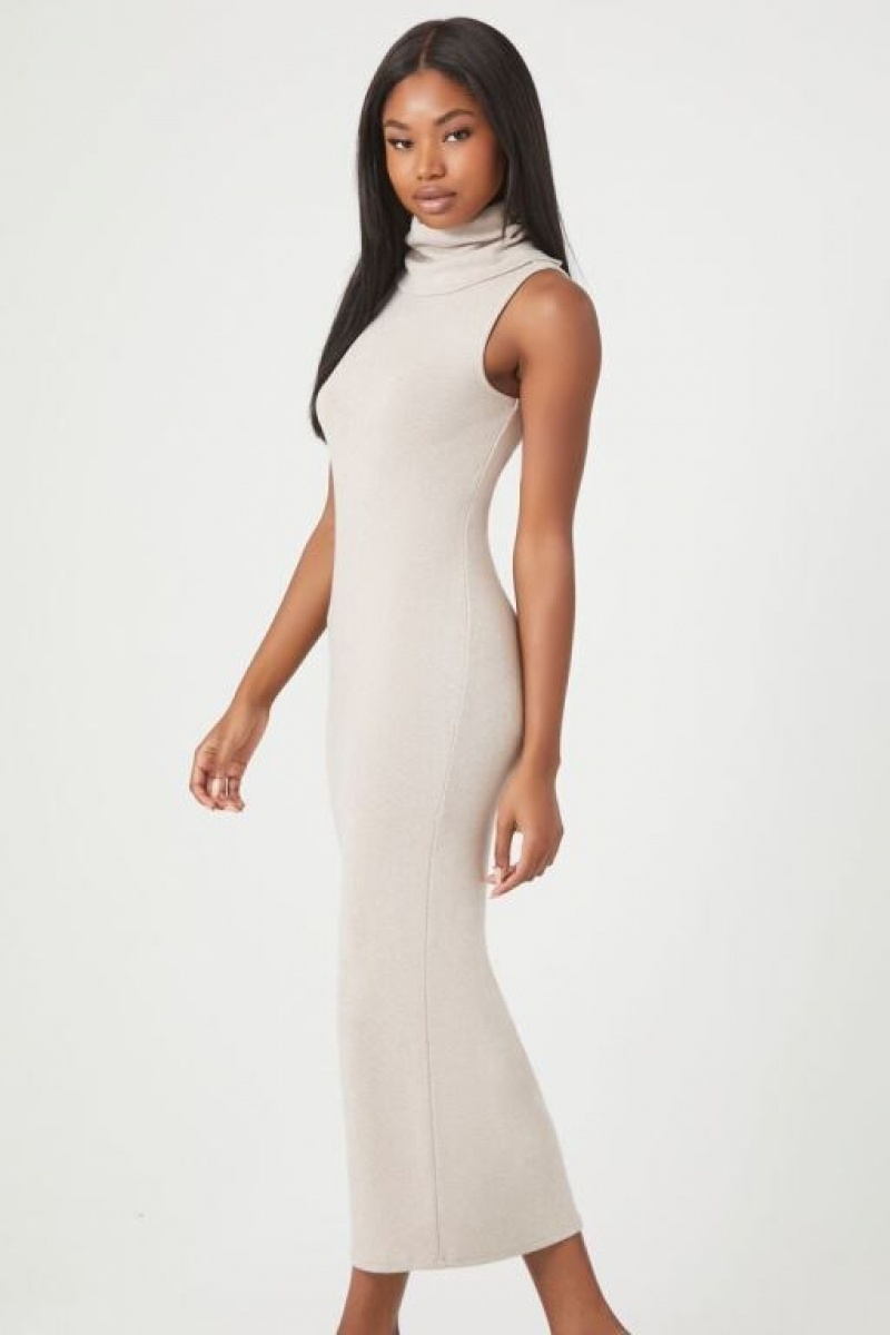 Vestido Forever 21 Turtleneck Bodycon Midi Mujer Goat | Hl7ku8Wb0v4