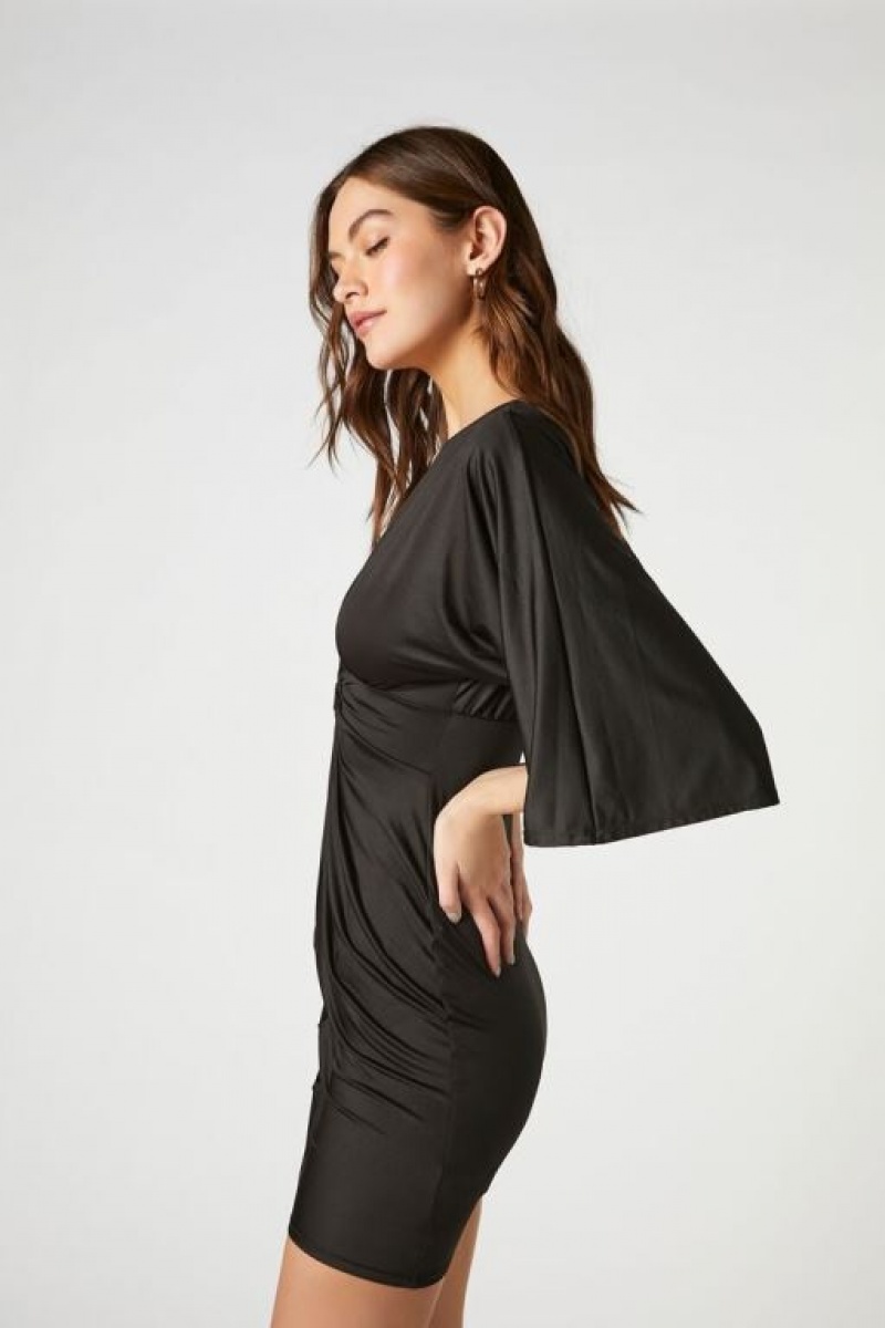 Vestido Forever 21 Twist Front Mini Mujer Negras | bXQszegWa3k